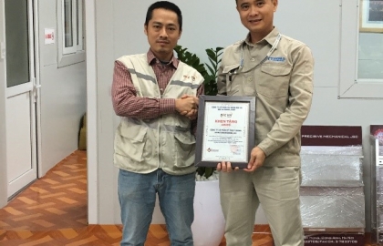 Sigma nhận khen thưởng An Toàn – Vệ sinh – Lao động tại dự án The 6th Element