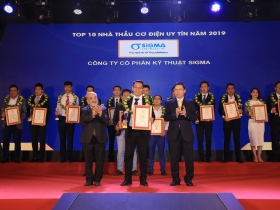 Sigma xuất sắc lọt Top 10 Nhà thầu Cơ Điện uy tín Việt Nam năm 2019