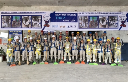 Sigma Engineering triển khai chương trình Ngày vệ sinh môi trường tại dự án The 6th Element