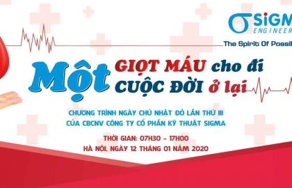 Khởi động chương trình “Sigma – Ngày chủ nhật đỏ 2020”
