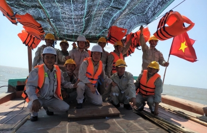 Dấu ấn Sigma trên công trường dự án Nhà máy điện gió V1-3 Bến Tre