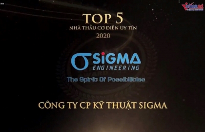 Sigma tiếp tục góp mặt trong lễ trao giải TOP 5 Nhà thầu Cơ Điện 2020