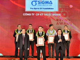 Sigma tham dự lễ vinh danh Top 5 Nhà thầu Cơ Điện Uy tín năm 2020