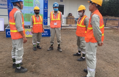 Trên công trường dự án trường quốc tế Chadwick