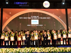 Sigma vinh dự đạt danh hiệu Top 5 Nhà thầu Cơ Điện uy tín 2021