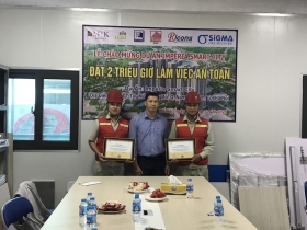 Imperia Smart City project is honored to receive the title of 2 million safe man-hours and zero accidents