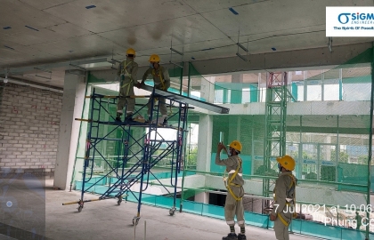 Tiến độ thi công Cơ Điện tại dự án Chadwick International School - Ecopark