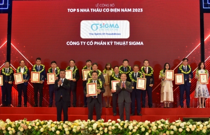 Sigma was hornored to win the title of Top 5 Prestigious Vietnamese M&E Contractors 2023