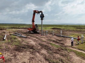 Sigma Takes The Lead In Deploying The First Pile Centers At The Dau Tieng 5.1 Project