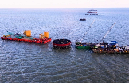 A Milestone of 760 Pile Points offshore: Sigma achieves a key milestone at The Soc Trang 7 Nearshore Wind Farm Project