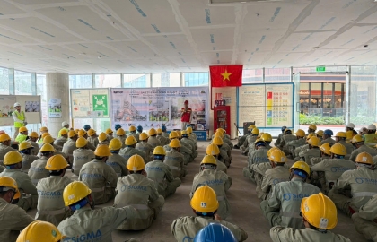 Sigma tham dự ngày hội Safety Stand down 2026 tại dự án Tiến Bộ Plaza
