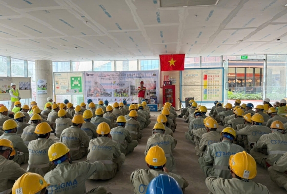 Sigma participates in Safety Stand Down 2026 organized by Turner at Tien Bo Plaza project