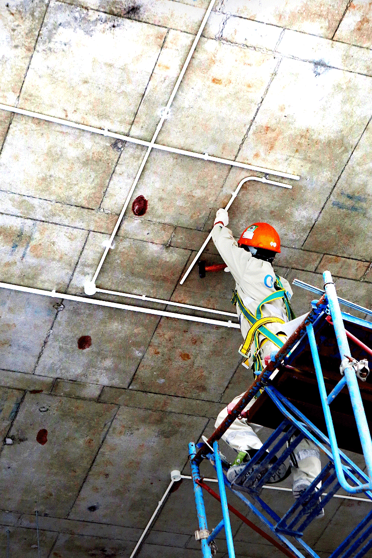 Lắp đặt thiết bị ở tầng 2